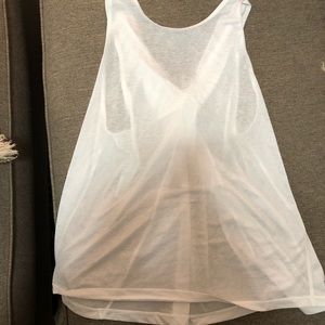 Lululemon white tank/ back twist/ never worn
